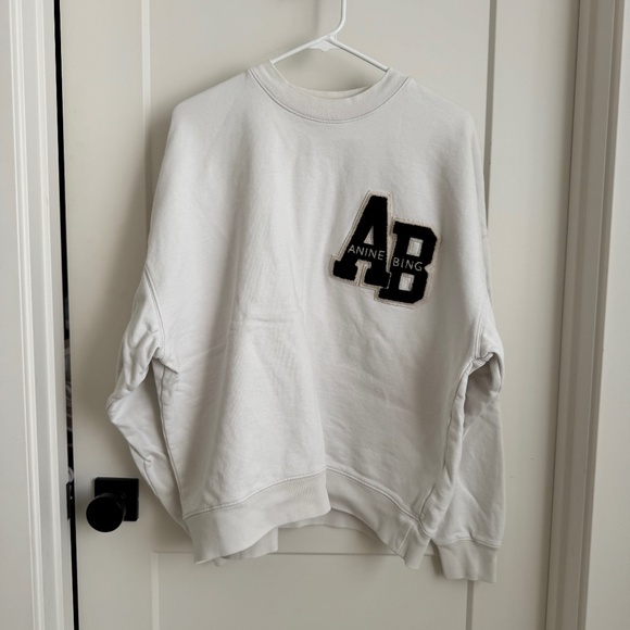 Anine Bing Miles Oversized Sweatshirt Letterman - Picture 4 of 4